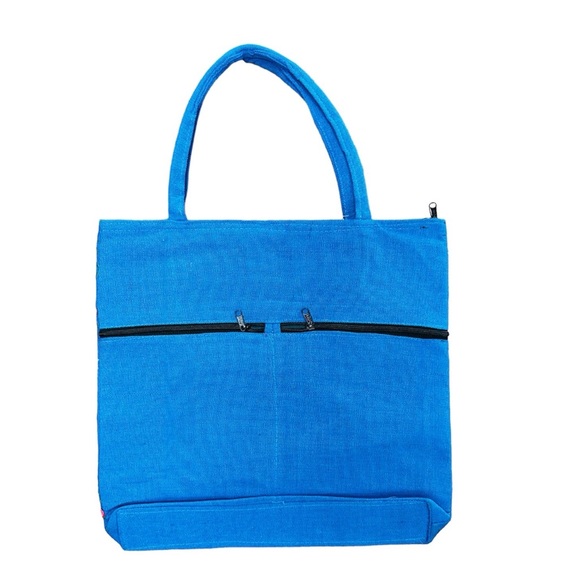 Lady Of Guadalupe Blue Tote Bag - Picture 2 of 2